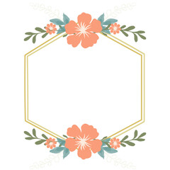 Fototapeta premium frame with flowers