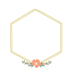 frame with flowers