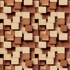 wooden pattern geometry isometric seamless