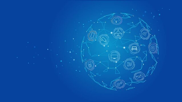 Network in global digital age, insert logo 