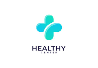 Obraz premium HEALTHY CENTER MEDICAL LOGO DESIGN