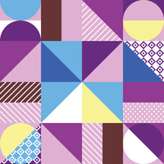 Punchy Colorful Geometric pattern Abstract Vector Stock, a simple background design