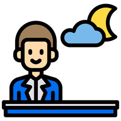Forecaster filled outline icon