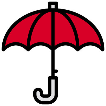 Umbella filled outline icon