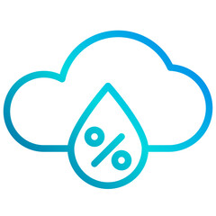 Precipitation outline icon