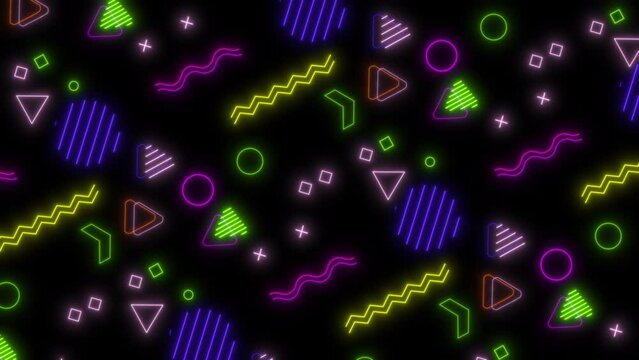 Neon Pattern Background
