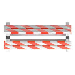 3d rendering illustration of a construction barrier