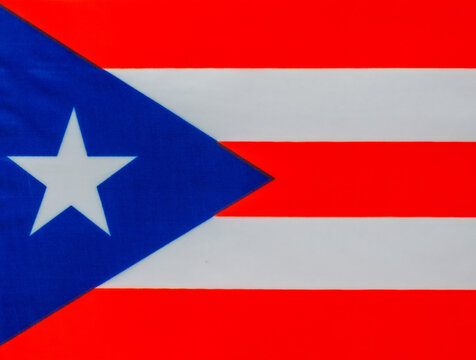 The national flag of Puerto Rico.A symbol of independence and freedom.