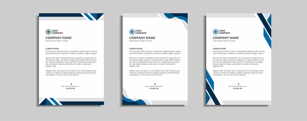 modern corporate letterhead template design