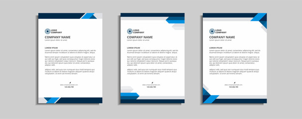 modern corporate letterhead template design