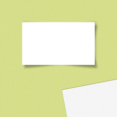 mock up szablon pusty blank post ulotka wizytówka kartka wizualizacja zakładka notatka  - obrazy, fototapety, plakaty