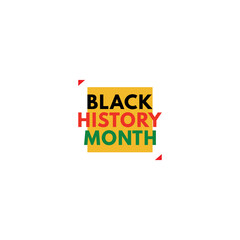 Black History Moon Writing Background Vector