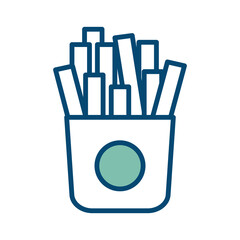 french fries icon vector design template in white background