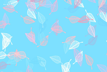 Light Blue, Red vector hand painted background.