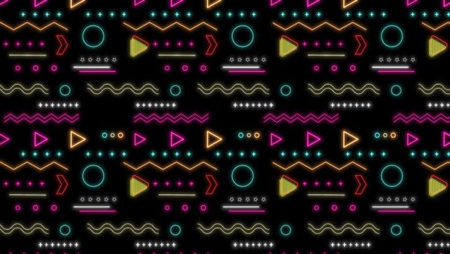 Neon Pattern Background