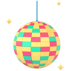Disco ball 3D icon
