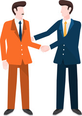 Set PNG illustrations flat design concept business and working activity in company.