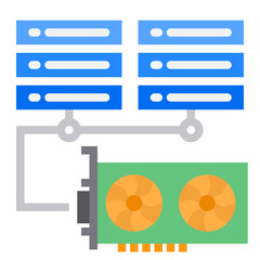 Obraz premium Bitcoin flat style icon