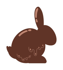 rabbit of chocolate cocoa
