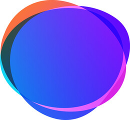 PNG element graphic vivid gradient geometric and line. Abstract background shape.