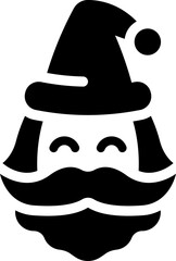 Christmas bearded man icon