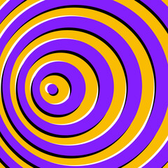 Optical illusion seamless pattern. Moving visual hypnotic
