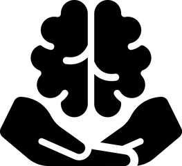 Mental health care icon