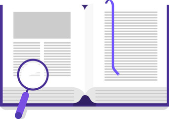 Illustrations PNG Flat design concept books and education.