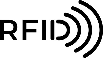 Icon RFID Radio frequency identification. PNG
