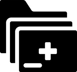 Obraz premium Medical folder icon