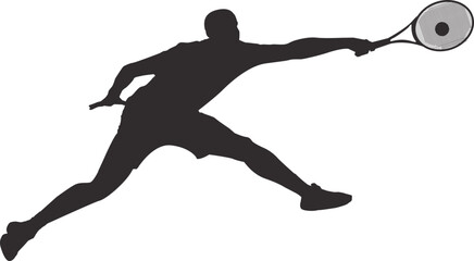 silhouette of people playing tennis