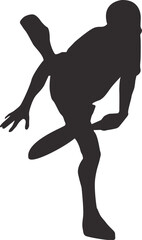 silhouette of people playing tennis