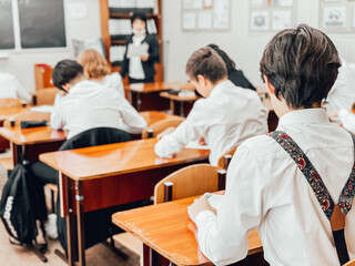 students in the class do the test