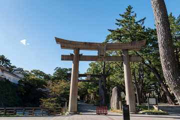 小倉　八幡神社の鳥居　北九州市