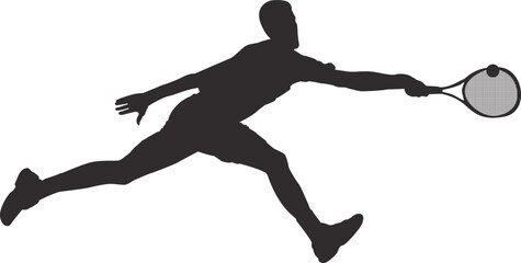 silhouette of people playing tennis