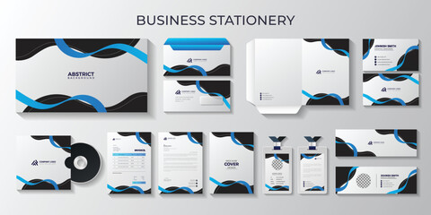 your business professional business full stationery and letterhead, identity, branding, id card, envelopes, all item Design