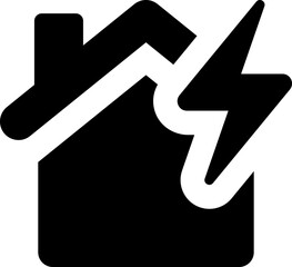 Home thunderstorm icon