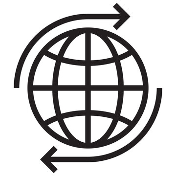 Gobal outline style icon
