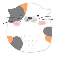 facial cat drawing