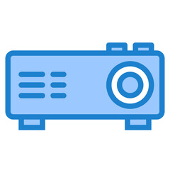 Projecter blue style icon