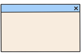 Obraz premium Cute Pastel Pop-up Message Window Frame Mockup
