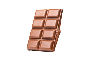 Milk bar of chocolate isolated
