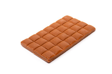 Sweet chocolate toffee dessert bar isolated