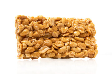 Honey bars with peanuts and honey caramel