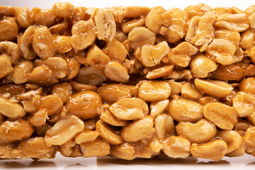 Sweet peanut bar caramelized glaze