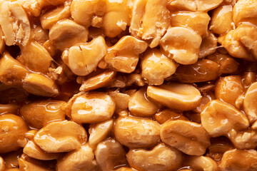 Sweet peanut bar caramelized glaze