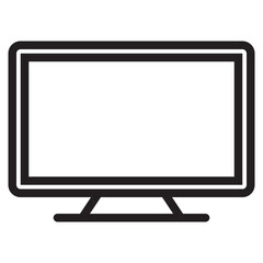 Monitor outline style icon