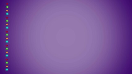 Beautiful light bulb string with flashing lights. Christmas or new year background 