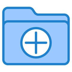 Folder blue style icon