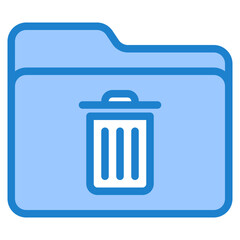 Folder blue style icon